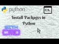 How to install Packages in Python |Command Prompt | Python Tutorial | English