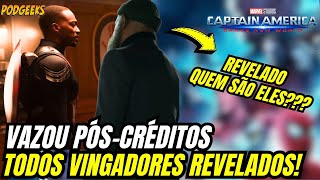 URGENTE! VAZOU CENA PÓS-CRÉDITOS CAPITÃO AMÉRICA 4 TODOS VINGADORES REVELADOS!