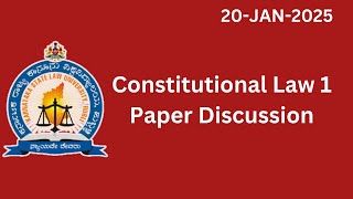 Constitutional Law 1 Paper Discussion