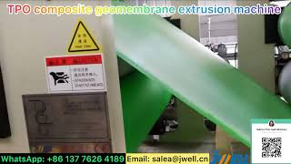 TPO composite geomembrane extrusion machine 26-----0086 137 7626 4189 #geomembrane #tpo #tposheet