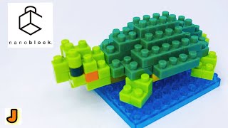 ナノブロック ミドリガメ 亀 どうぶつ カワダ 組み立て / nanoblock RED EARED SLIDER turtle animal KAWADA NBC_033  build