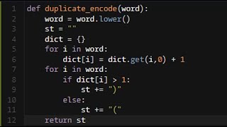 Python - Duplicate Encoder | 6KYU