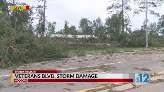 McComb severe weather damage
