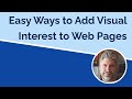Simple Style Enhancements for your Webpages