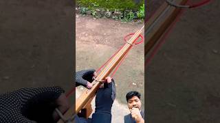 a bow made of wood || কাঠ দিয়ে বানানোর অসাধারণ বন্দুক 😱 #shorts #woodworking #samurai #archery