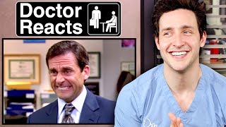 Doctor Reacts To "The Office" Medical Scenes