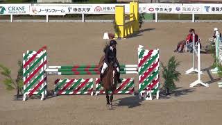 全日本学生馬術大会2017　第67回全日本学生賞典障害馬術競技大会　第1走行　2年　広瀬　楓　桜艦