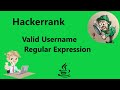 #19 Hackerrank Valid Username Regular Expression Solution - Java 8| Hackerrank Java