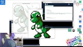 Experimental Pixel Art in Processing / Listening to "Mr Proxxxy" and "Redhat"