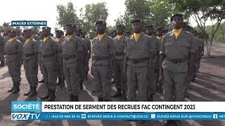 Prestation de serment des recrues FAC contingent 2023