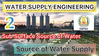 TNPSC/Source of Water Supply/Sub Surface Source of Water - 2