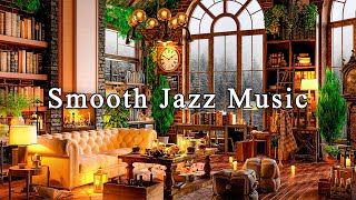 Relaxing Jazz Instrumental Music for Studying, Working☕Smooth Jazz Music & Cozy