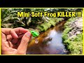 snakehead fishing with mini soft frog lure