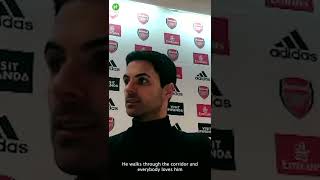 'Odegaard has all the qualities to be a future Arsenal captain!' 🤝 | Mikel Arteta #Shorts