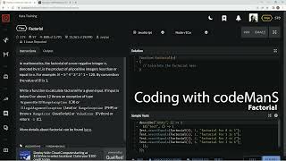 Codewars 7 kyu Factorial JavaScript