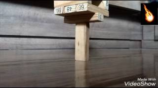 How to make a Jenga tower which balances on one block