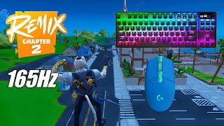 SteelSeries Apex Pro TKL ASMR 😴 Solo Gameplay 🏆 Satisfying Keyboard Fortnite 165 FPS