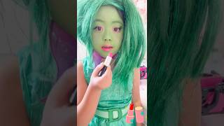 👻🎃🍭Inside out Disgust makeup and dress up for Halloween