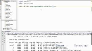 The cProfiler Module in Python