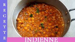 Recette Chana Masala | Recette De Lentilles Indiennes Chana Daal | Channa Masala Gravy |Indian curry