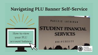 Viewing your student account balance in Banner Self-Service