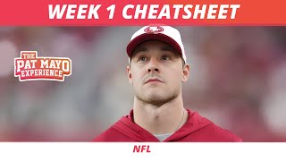 NFL Week 1 Cheatsheet: Fantasy Rankings, Injuries, Underdog Picks, Props | DraftKings Chalk