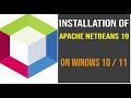 How to install NetBeans IDE 19 on Windows 10/11