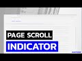 Page Scroll Progress Bar Design Using Html Css and Javascript | Page Scroll Indicator Using Js