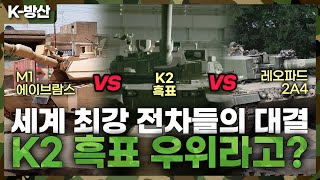 [K-방산] M1에이브람스 vs 레오파드2 vs K2흑표.. 한수 위는?