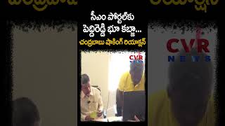 సీఎం పోర్టల్ కు పెద్దిరెడ్డి భూ కబ్జా.. | Chandrababu shocking reaction | CVR NEWS