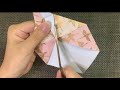 【折り紙（origami）】鶴の箸袋（つるのはしぶくろ）の作り方　how to make crane chopstick bag