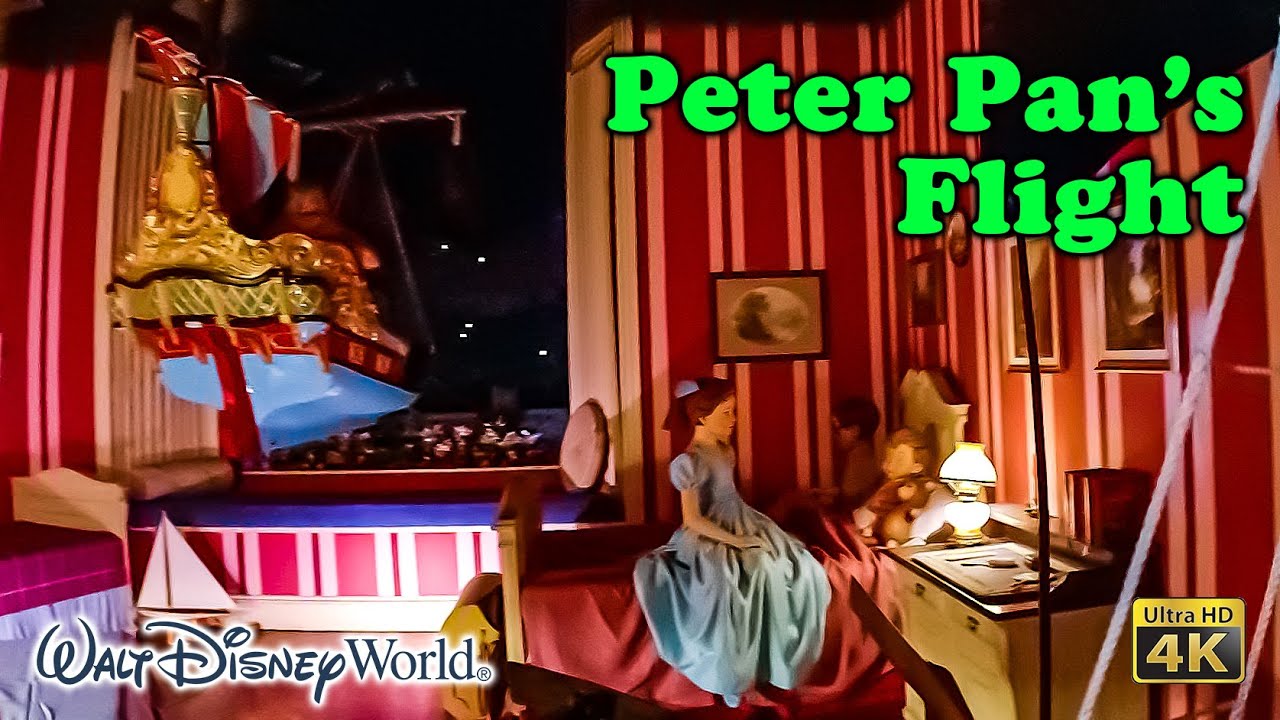 Peter Pan's Flight On Ride Low Light 4K POV Magic Kingdom Walt Disney ...