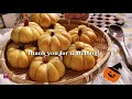 万圣节南瓜小餐包 面包，浑身都是南瓜好看又好吃的南瓜小点心 halloween sweet pumpkin cake bread dim sum