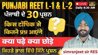 रीट पंजाबी में सिर्फ ये टॉपिक पढ़ लो ।यहां से आयेगा पेपर।#reetpunjabi By Simranjeet Sir