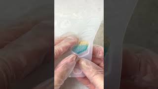 【レジン】つぶつぶ波モールドで海レジン作ってみた！How to make sea resin using wave pattern mold ! 作り方 #Shorts