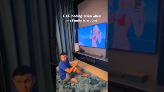 GTA loading screen when family is around, the struggle is real 😂 | GTA 5 Gamers #gta5 #ps5