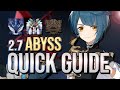 BOSSES? No Problem | Genshin Impact 2.7 Spiral Abyss Floor 12 Guide