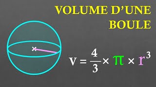 3e Calculer le volume d'une boule