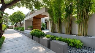 Modern Minimalist Landscaping Ideas for Sleek Exteriors | Contemporary Outdoor Design 2025