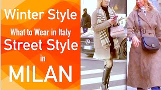 Milan Winter 2025 Street Fashion trends What are People wearing during cold seasons in Italy