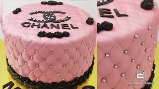 Chanel Cake |How to make a Chanel cake | Chanel Inspired cake Tutorial | Chanel birthday cake