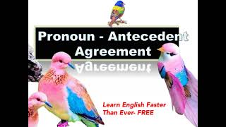 Lesson 13: English- Pronoun - Antecedent Agreement