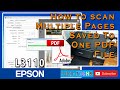 How to SCAN MULTIPLE Pages Documents Saved To One PDF File | EPSON L3110 (Tagalog)