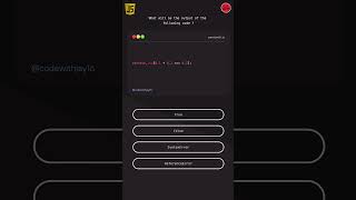 JavaScript Quiz For Beginners 🧠 | Question 10 #coding #javascript #tutorial #quiz #beginner