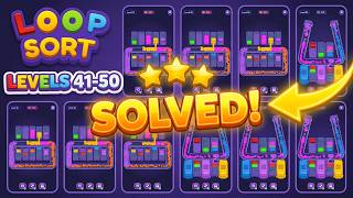 🧠 Loop Sort Walkthrough: Levels 41-50 Solutions (Hard & Super Hard!) 🧩 | Voodoo