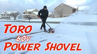 SHOVELING SNOW made EASY | Toro 60v Power Shovel