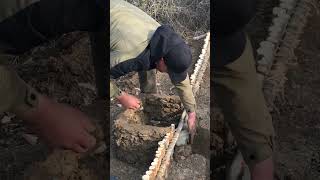 I'm building a hut in the woods. installation of the furnace #survival,#camping ,#bushcraft