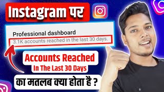 Instagram Par Accounts Reached In The Last 30 Days Ka Matlab Kya Hota Hai