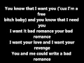 Lady Gaga - Bad Romance - Lyrics on screen