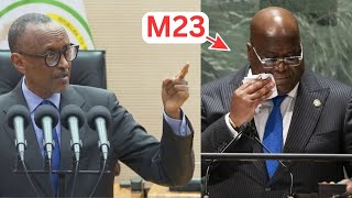 PEREZIDA KAGAME AHAYE GASOPO TSHISEKEDI KUBERA M23/ AVUZE UKURI KOSE KU MAKOSA Y'ABAYOBOZI BA DRC